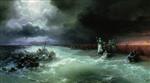 Ivan Aivazovsky  - Bilder Gemälde - Jews Crossing the Red Sea