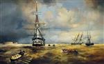 Ivan Aivazovsky  - Bilder Gemälde - Kronstadt