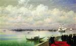 Ivan Aivazovsky  - Bilder Gemälde - Lord Byron Visiting St. Lazarus Island in Venice
