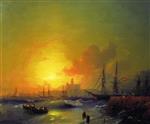 Ivan Aivazovsky  - Bilder Gemälde - Malaga