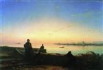 Ivan Aivazovsky  - Bilder Gemälde - Mhitarists on the Island of St. Lazarus, Venice