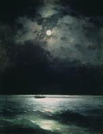 Ivan Aivazovsky  - Bilder Gemälde - Night on the Black Sea