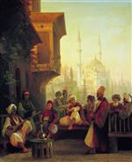Ivan Aivazovsky  - Bilder Gemälde - Oriental Scene-2