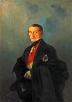 Ivan Aivazovsky  - Bilder Gemälde - Portrait of Senator Ivan Kaznacheyev