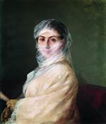 Ivan Aivazovsky  - Bilder Gemälde - Portrait of the Artist's Wife Anna