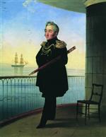 Ivan Aivazovsky  - Bilder Gemälde - Portrait of Vice Admiral M.P. Lazarev