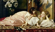 Lord Frederic Leighton - Bilder Gemälde - Mutter und Kind