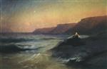 Ivan Aivazovsky  - Bilder Gemälde - Pushkin on the Black Sea Coast