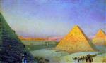 Ivan Aivazovsky  - Bilder Gemälde - Pyramids of Giza