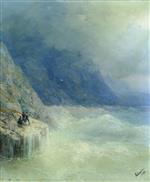 Ivan Aivazovsky  - Bilder Gemälde - Rocks in the Fog
