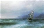 Ivan Aivazovsky  - Bilder Gemälde - Sailing Ship at Sea