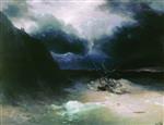 Ivan Aivazovsky  - Bilder Gemälde - Sailing Ship in a Storm