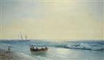 Ivan Aivazovsky  - Bilder Gemälde - Sailors Landing