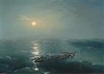 Ivan Aivazovsky  - Bilder Gemälde - Sea at Night