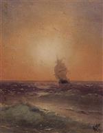 Ivan Aivazovsky  - Bilder Gemälde - Sea View