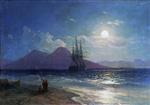 Ivan Aivazovsky  - Bilder Gemälde - Seascape at Night