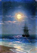 Ivan Aivazovsky  - Bilder Gemälde - Seascape at Night