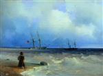 Ivan Aivazovsky  - Bilder Gemälde - Seashore