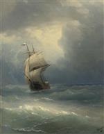 Ivan Aivazovsky  - Bilder Gemälde - Ship at Sea