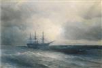 Ivan Aivazovsky  - Bilder Gemälde - Ship at Sea