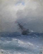 Ivan Aivazovsky  - Bilder Gemälde - Ship in Storm