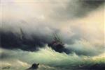 Ivan Aivazovsky  - Bilder Gemälde - Ships in a Storm