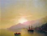 Ivan Aivazovsky  - Bilder Gemälde - Ships in the Harbor