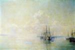 Ivan Aivazovsky  - Bilder Gemälde - Ships of the Black Sea Fleet