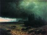 Ivan Aivazovsky  - Bilder Gemälde - Shower in Sudak