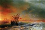 Ivan Aivazovsky  - Bilder Gemälde - Storm off the Coast of Yevpatoria