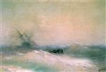 Ivan Aivazovsky  - Bilder Gemälde - Storm on the Sea