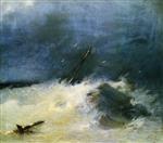 Ivan Aivazovsky  - Bilder Gemälde - Storm on the Sea