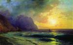 Ivan Aivazovsky  - Bilder Gemälde - Sunset at Sea