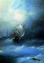 Ivan Aivazovsky  - Bilder Gemälde - Tempest on the Arctic Ocean