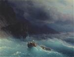 Ivan Aivazovsky  - Bilder Gemälde - Tempest on the Black Sea