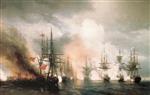 Ivan Aivazovsky  - Bilder Gemälde - The Battle of Sinop