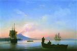 Ivan Aivazovsky  - Bilder Gemälde - The Bay of Naples, Morning