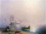 Ivan Aivazovsky  - Bilder Gemälde - The Bay of Naples, Morning
