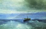 Ivan Aivazovsky  - Bilder Gemälde - The Caucasian Range from the Sea