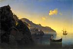 Ivan Aivazovsky  - Bilder Gemälde - The Coast of Amalfi