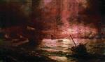 Ivan Aivazovsky  - Bilder Gemälde - The Destruction of Pompe