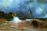Ivan Aivazovsky  - Bilder Gemälde - The End of a Storm
