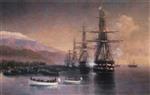 Ivan Aivazovsky  - Bilder Gemälde - The Landing near Subashi