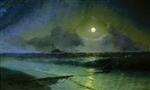 Ivan Aivazovsky  - Bilder Gemälde - The Moonrise in Feodosia