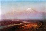 Ivan Aivazovsky  - Bilder Gemälde - The River Araks and Mountain Ararat