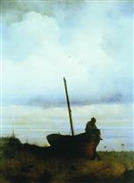 Ivan Aivazovsky  - Bilder Gemälde - The Seashore in the Outskirts of St. Petersburg