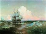 Ivan Aivazovsky  - Bilder Gemälde - The Ship Twelve Apostles