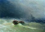 Ivan Aivazovsky  - Bilder Gemälde - The Shipwreck