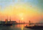 Ivan Aivazovsky  - Bilder Gemälde - The Stock Exchange of St. Peterburg