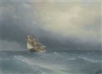Ivan Aivazovsky  - Bilder Gemälde - The Storm Begins